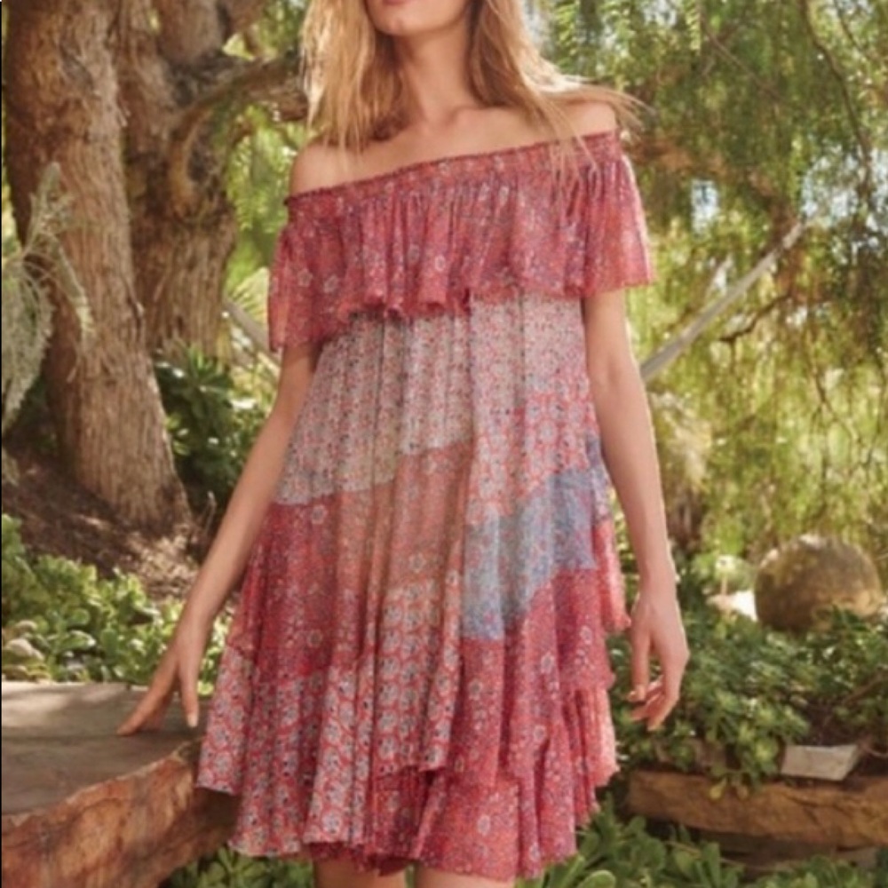Off the shoulder floral dress